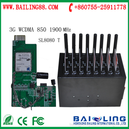 3G WCDMA GSM 8 Port Modem Pool Wavecom Sierra SL8080